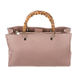Gucci small bamboo shopper tote.